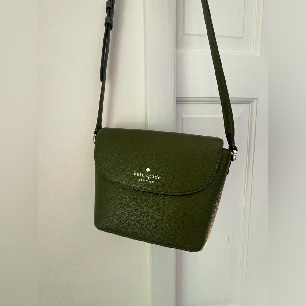 Kate Spade Emmie Flap crossbody, enchanted green.